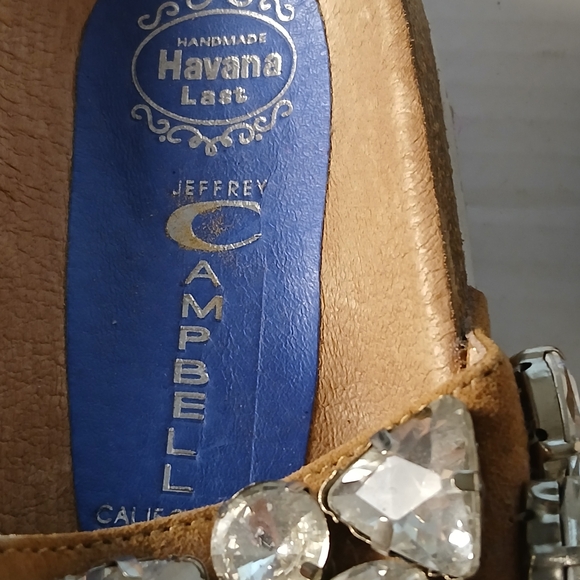 Jeffrey Campbell Tan Sandals with Silver Embellishments - Picture 5 of 8